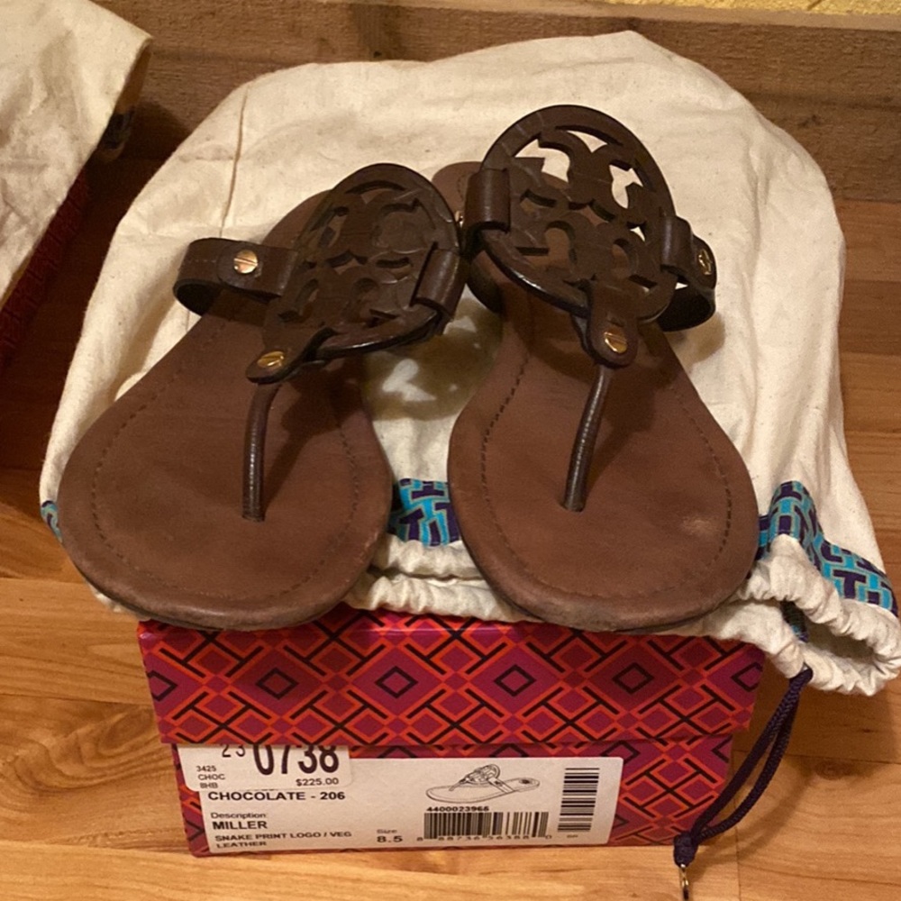Tory Burch sandals.